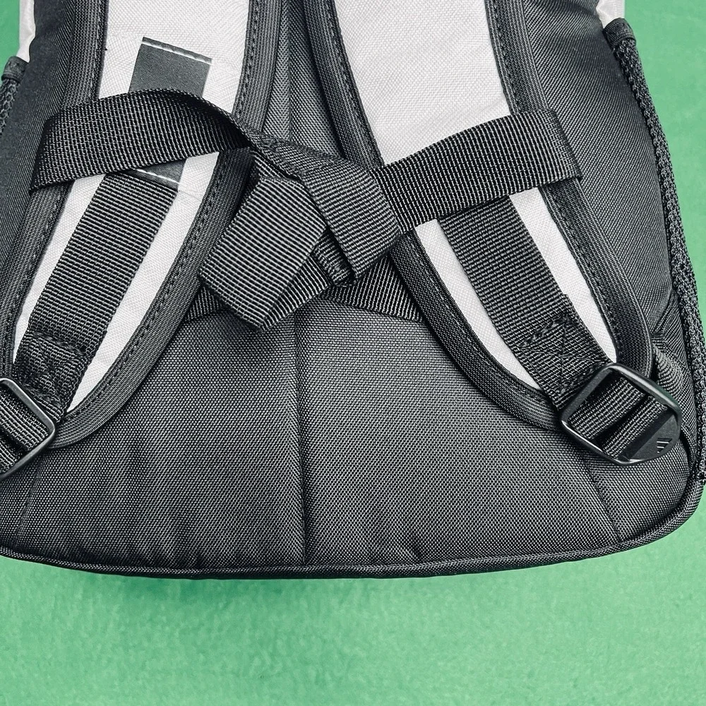 Adidas Excel 7 Backpack Twill White Black Laptop Gym Workout Travel, 34L OSFA